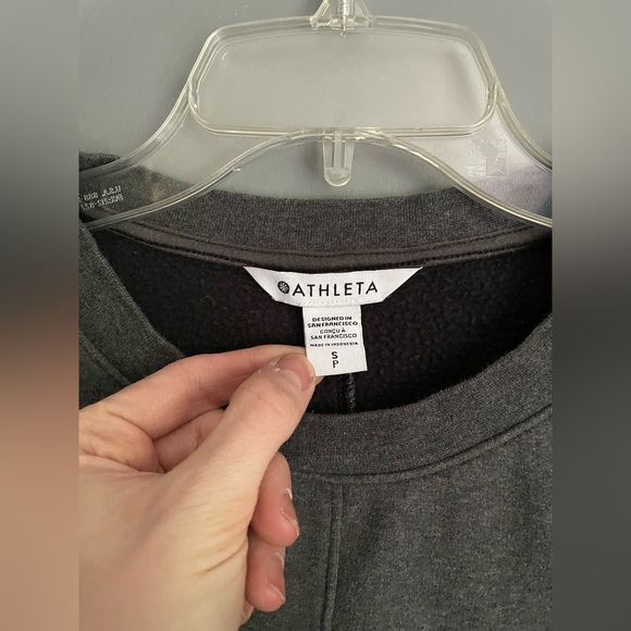 Athleta Retroplush Heather Crewneck Size Small - Picture 4 of 4